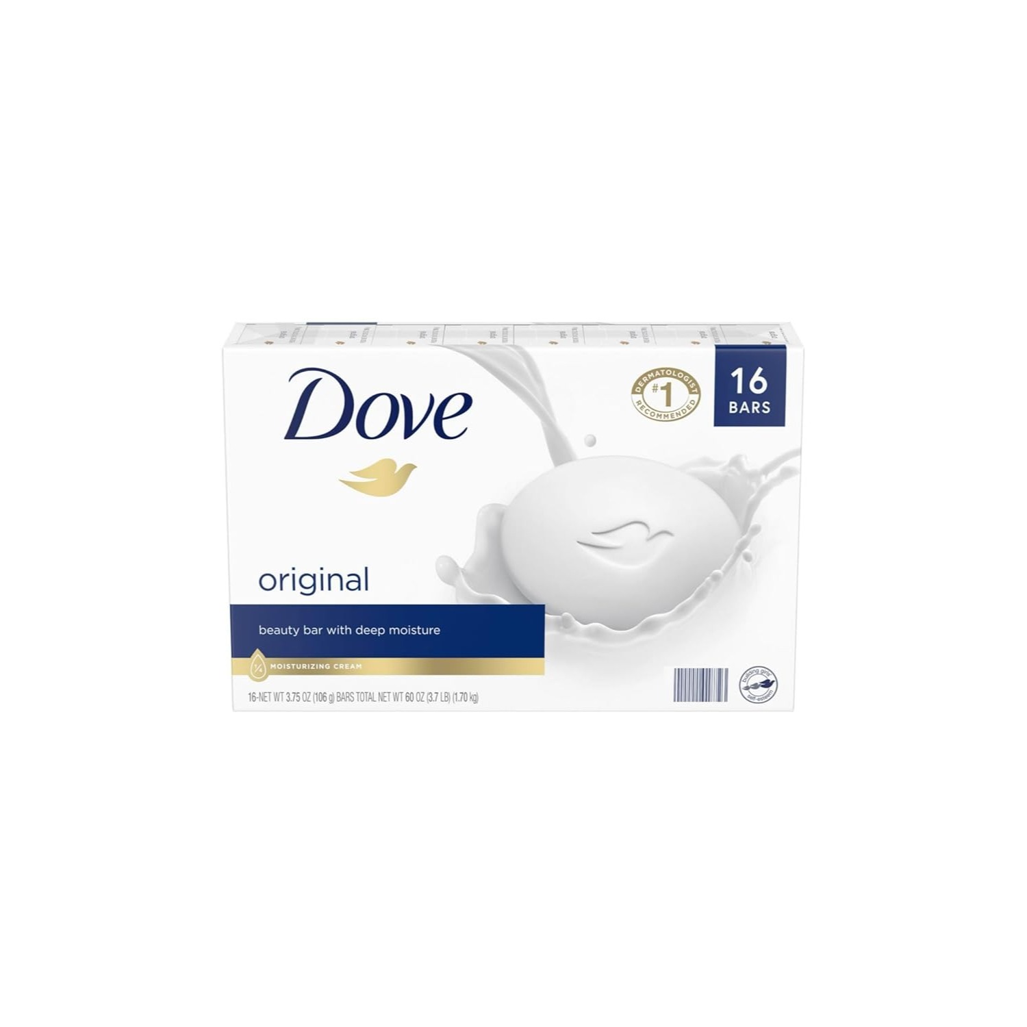 Dove Bar Soap Moisturizing 16 Bars, 4 Oz