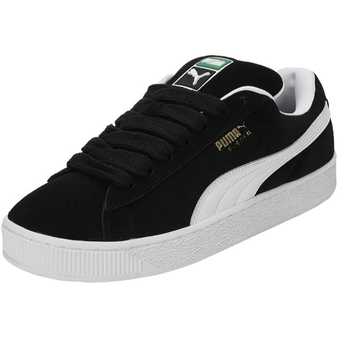 PUMA Kids Girls Suede XL Skate Lace Up Sneakers Shoes Casual White-Black