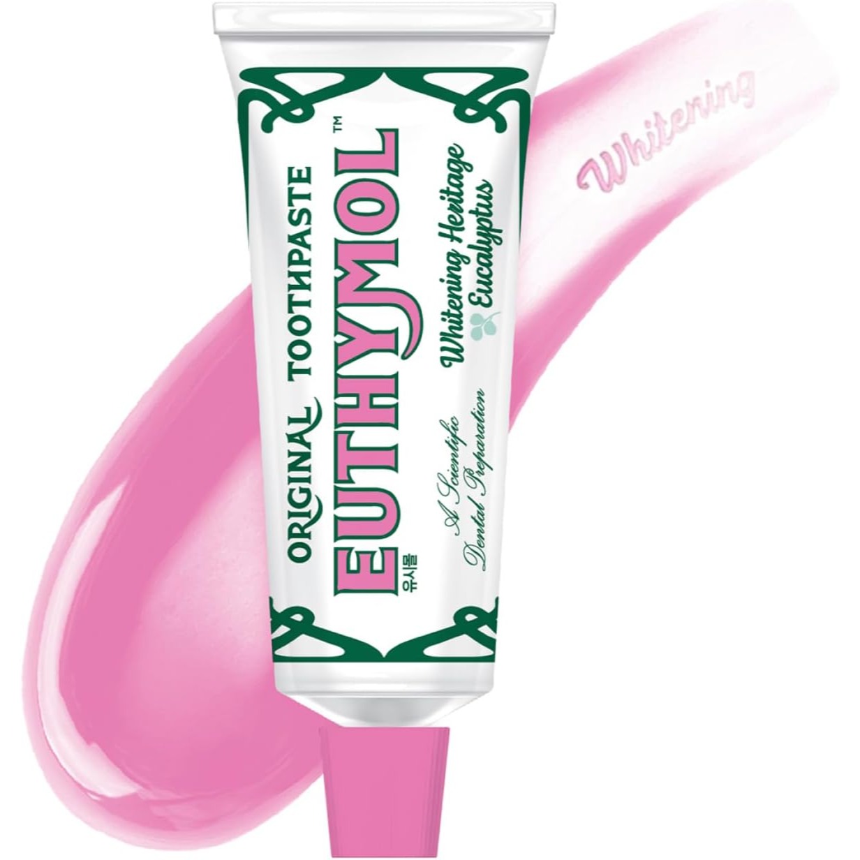 EUTHYMOL Whitening Toothpaste (3.7fl oz) - Stain Removal in 2 Weeks, Long-Lasting Freshness for Sensitive Gum & Teeth. Bad Breath, Cavity Prevention.