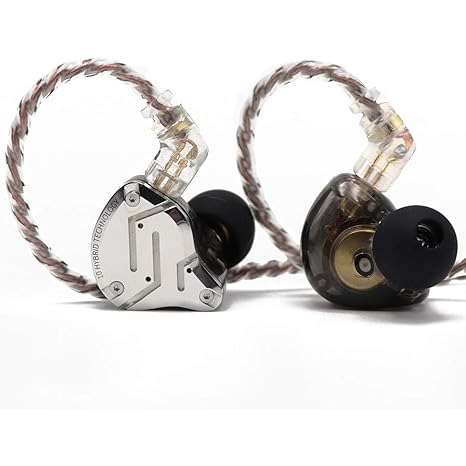 Linsoul KZ ZS10 Pro, in Ear Monitor, HiFi Wired Earbuds, Gaming, Hybrid IEM Earphones with Stainless Steel Faceplate, Detachable Cable for Musician
