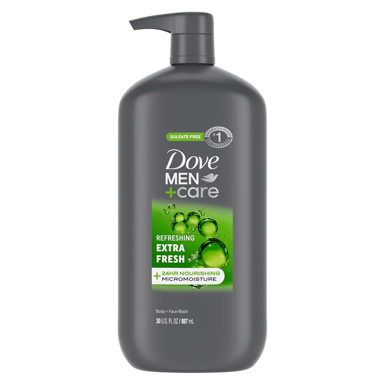 DOVE MEN + CARE Body and Face Wash Refreshing Extra Fresh Men's Body Wash with 24-Hour Nourishing Micromoisture Technology 30 oz