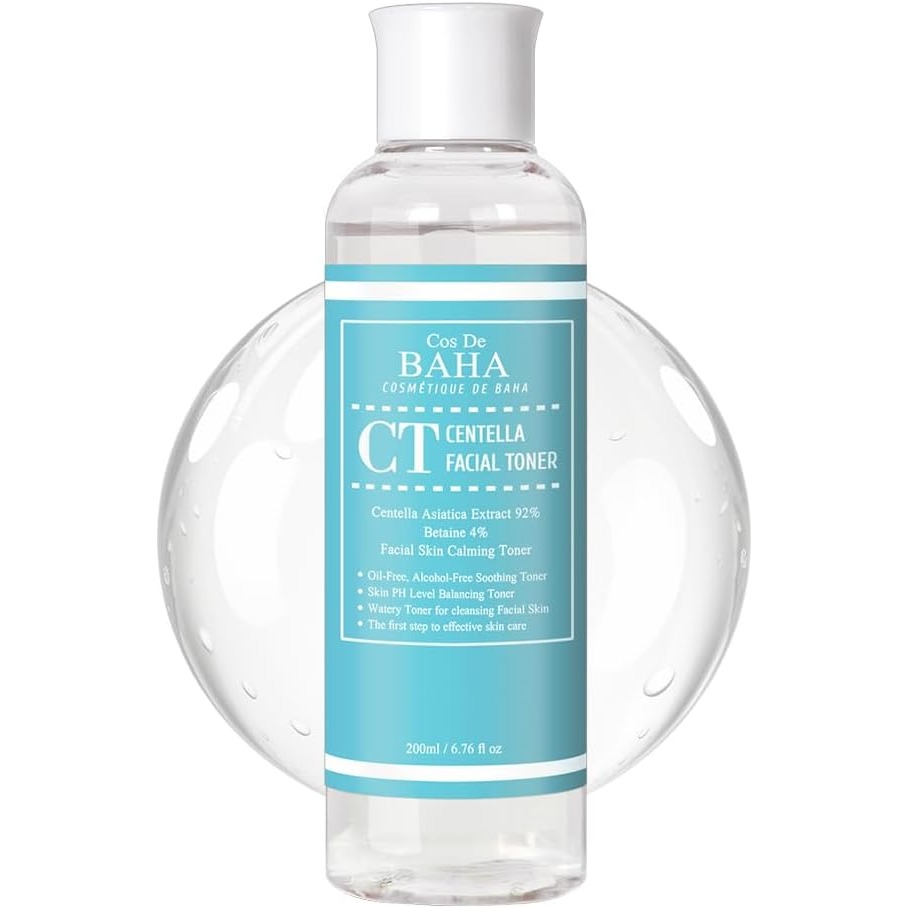 Cos De BAHA Centella 92% Facial Toner 6.76 Fl Oz – Lightweight CICA Toner with Madecassoside & Aloe (200 ml)