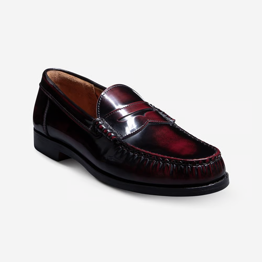 Newman Penny Loafer Burgundy Leather