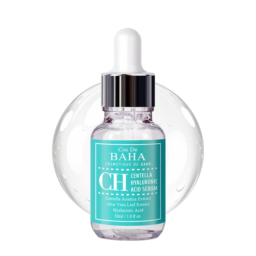 Cos De BAHA Centella Serum 1 Fl Oz – Lightweight Cica Serum with Madecassoside & Hyaluronic Acid for Sensitive-Feeling Skin (30 ml)