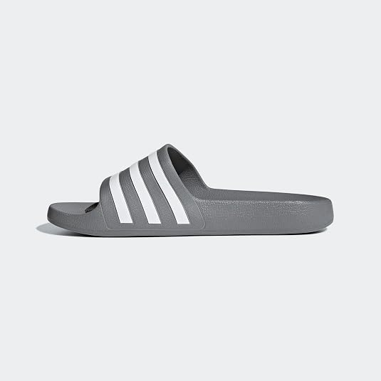 Adidas Visit the adidas Store adidas Mens Adilette Aqua Slides Casual Sandals Casual - Grey